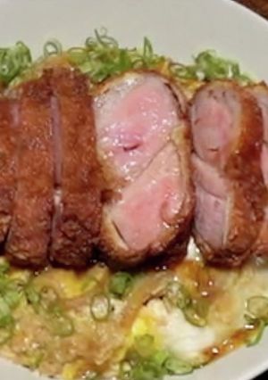 低温調理で作る厚切りカツ丼の作り方-レシピのメイン写真