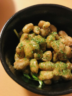 毎日の納豆●豆苗サラダと-レシピのメイン写真