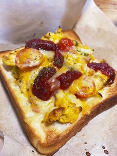 オープンサンドトースト-レシピのメイン写真