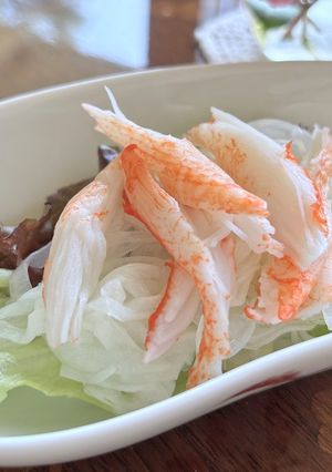 酢玉ねぎとカニカマのサラダ-レシピのメイン写真