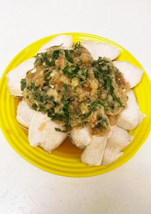 サラダチキン梅おろしポン酢のせ-レシピのメイン写真
