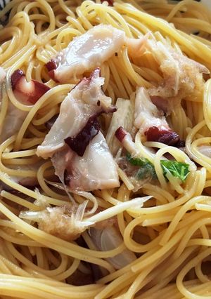 おろしポン酢だこの冷製パスタ　みんと風-レシピのメイン写真