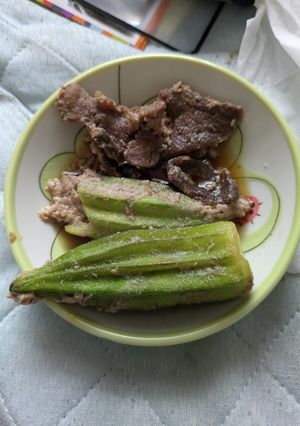 ジンギスカンのオクラ煮-レシピのメイン写真