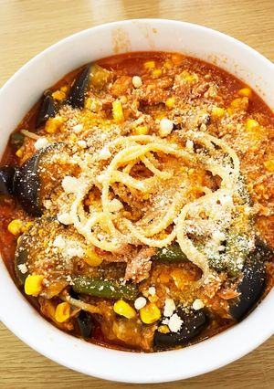 ワンパン　トマトスープパスタ-レシピのメイン写真
