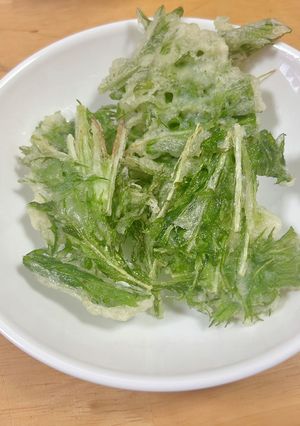水菜の天ぷら風-レシピのメイン写真