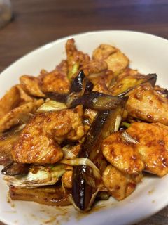 簡単ヘルシー!鶏胸肉と麻婆茄子炒め-レシピのメイン写真