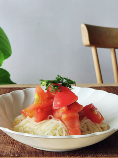 トマトだけそうめんさっぱりサラダ☆白だし-レシピのメイン写真
