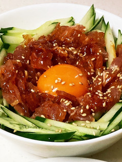 生ハムユッケ-レシピのメイン写真