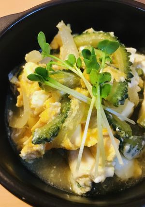 豆腐とゴーヤーの玉子とじチャンプルー-レシピのメイン写真