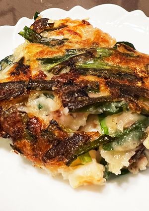 米粉で作るカリカリ海鮮チヂミ タレも簡単-レシピのメイン写真