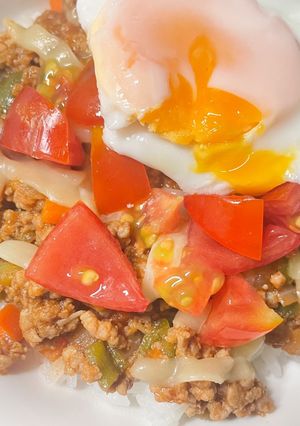 お野菜たっぷりそぼろ丼-レシピのメイン写真