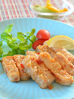 塩麴と豆板醬のソースでマグロのソテー♪-レシピのメイン写真