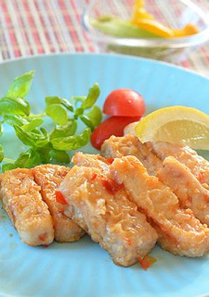 塩麴と豆板醬のソースでマグロのソテー♪-レシピのメイン写真