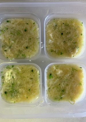 離乳食　後期　そうめんのかけつゆ　卵風-レシピのメイン写真