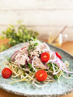 お肉が柔らか!豚冷しゃぶサラダ-レシピのメイン写真