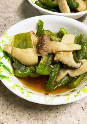 ピーマンとエリンギのめんつゆびたし-レシピのメイン写真