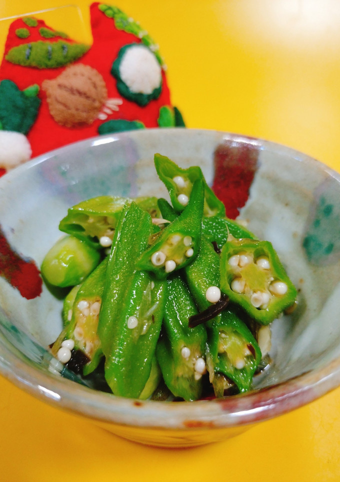 オクラとみょうがの塩昆布和え-レシピのメイン写真