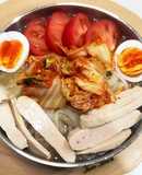 あさりダシダとカンタン酢で韓国冷麺スープ