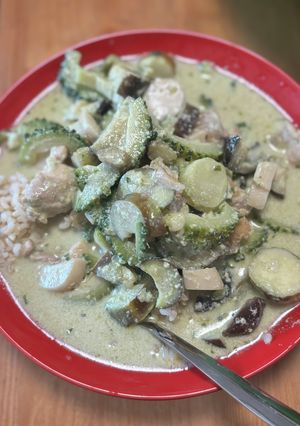 ゴーヤーナスグリーンカレー-レシピのメイン写真