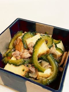 ゴーヤと豚こまの味噌炒め☆-レシピのメイン写真