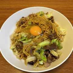 ラ王焼そば-レシピのメイン写真