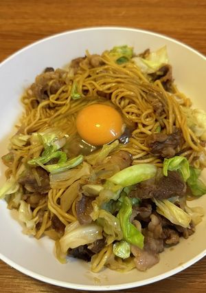 ラ王焼そば-レシピのメイン写真