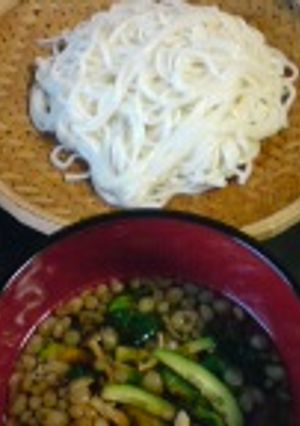 ほたるいかのトッピングつけうどん-レシピのメイン写真