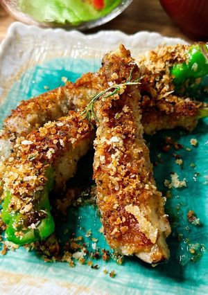 万願寺とうがらし豚バラパン粉焼き-レシピのメイン写真