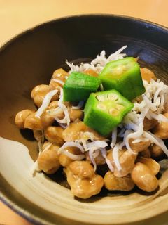 毎日の納豆●オクラ&しらす-レシピのメイン写真
