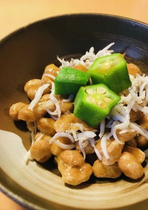 毎日の納豆●オクラ＆しらす-レシピのメイン写真
