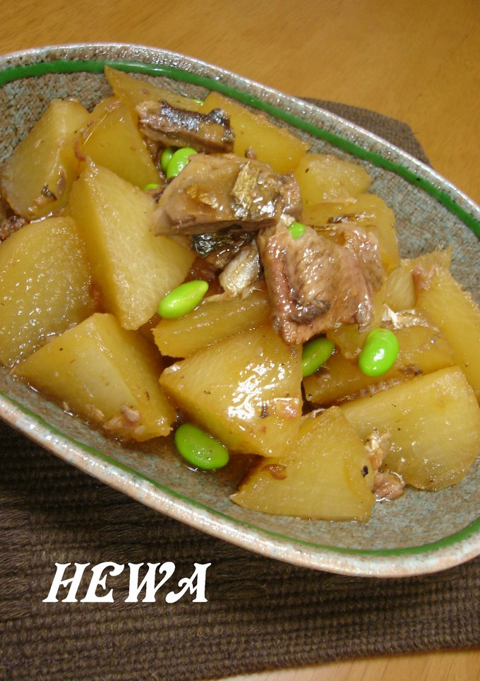 さんま缶で❀大根の煮物-レシピのメイン写真