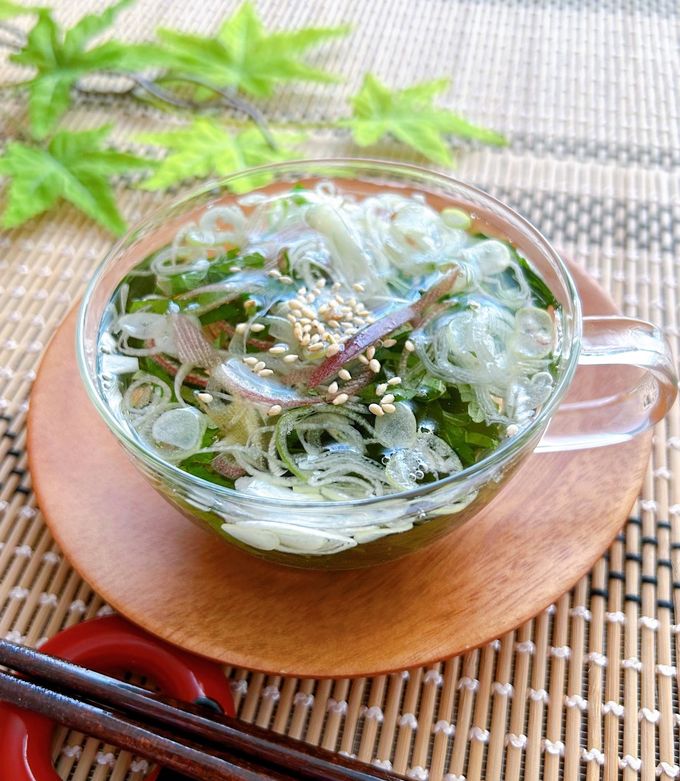 薬味たっぷり★食べる和風冷製スープ-レシピのメイン写真