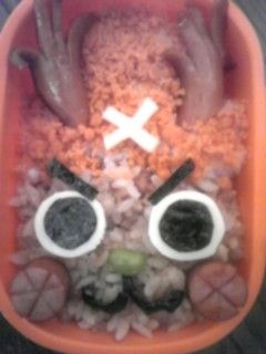 ワンピース☠簡単☠チョッパーキャラ弁-レシピのメイン写真