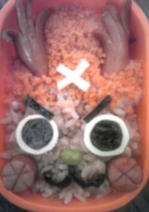 ワンピース☠簡単☠チョッパーキャラ弁-レシピのメイン写真