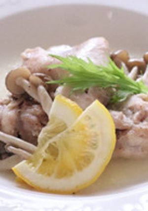 【高齢者】電子レンジで「鶏肉のレモン蒸」-レシピのメイン写真