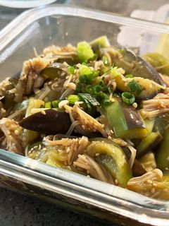 レンジだけ★茄子とエノキ中華風和え物-レシピのメイン写真