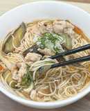 相性◎豚バラ茄子のぶっかけそうめん