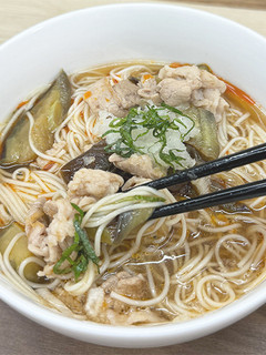 相性◎豚バラ茄子のぶっかけそうめん-レシピのメイン写真
