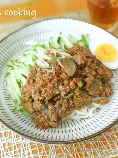 茄子入り肉みそジャージャー麺-レシピのメイン写真