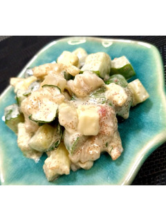 鶏皮酢のめんたいチーズマヨ★動画あり★-レシピのメイン写真