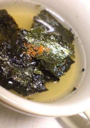 海苔の味噌スープ-レシピのメイン写真