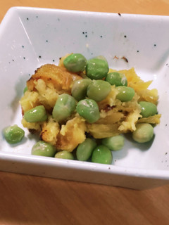焼き芋と塩豆の和え物-レシピのメイン写真