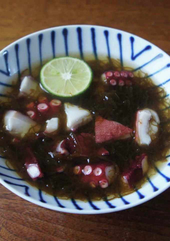 もずくとタコの酢の物-レシピのメイン写真
