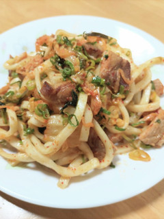 豚ロースキムチ焼きうどん-レシピのメイン写真
