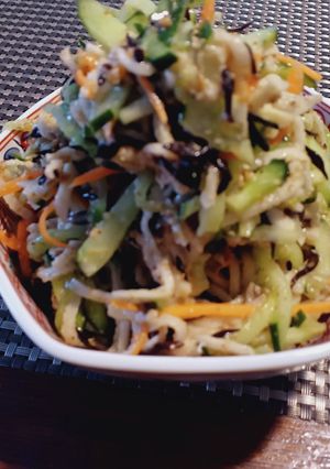 切り干し大根のごまドレッシングサラダ-レシピのメイン写真