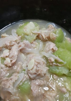 ヘチマとツナ缶の簡単煮物-レシピのメイン写真