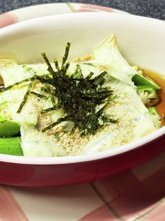 夏野菜食べ切り!オクラの胡麻チーズ焼き-レシピのメイン写真