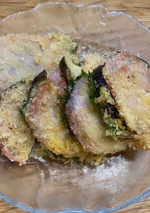 パパ茄子と大葉のハムカツ風-レシピのメイン写真