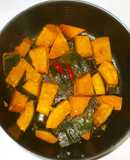 かぼちゃ大蒜赤唐辛子煮♪簡単手足冷え性