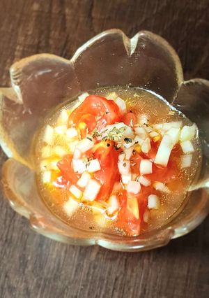 プラス１品☆食卓に彩り！トマトのマリネ-レシピのメイン写真